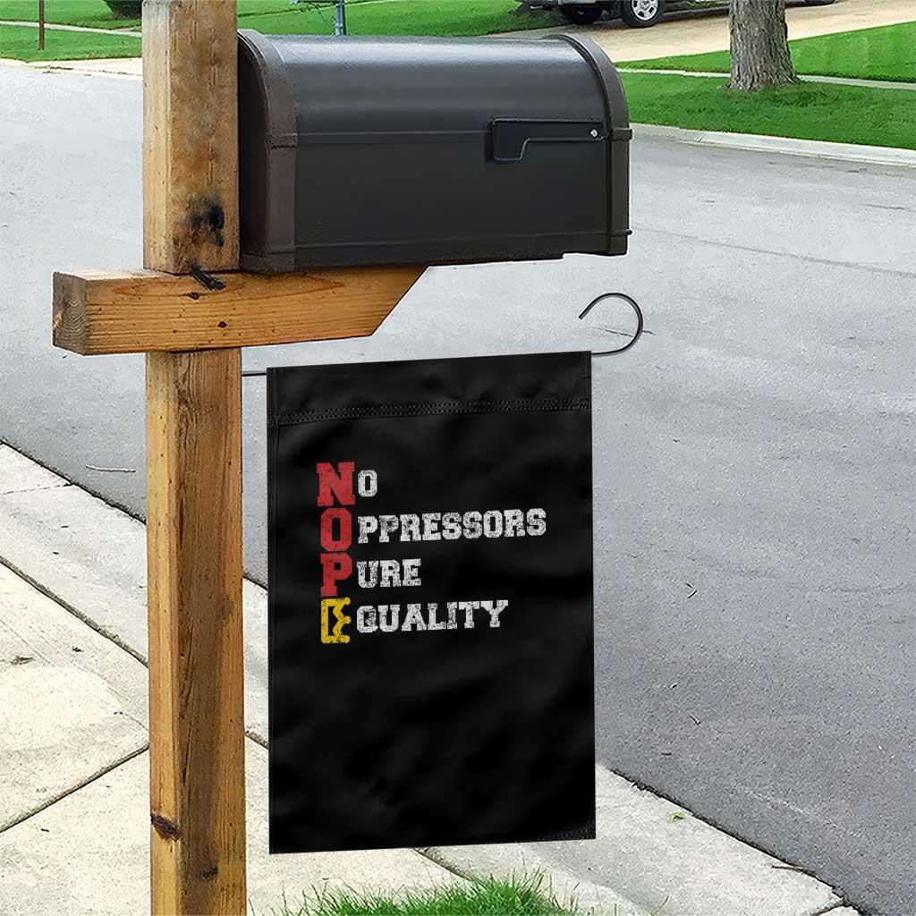 No Kings Garden Flag No Oppressors Pure Equality - Wonder Print Shop