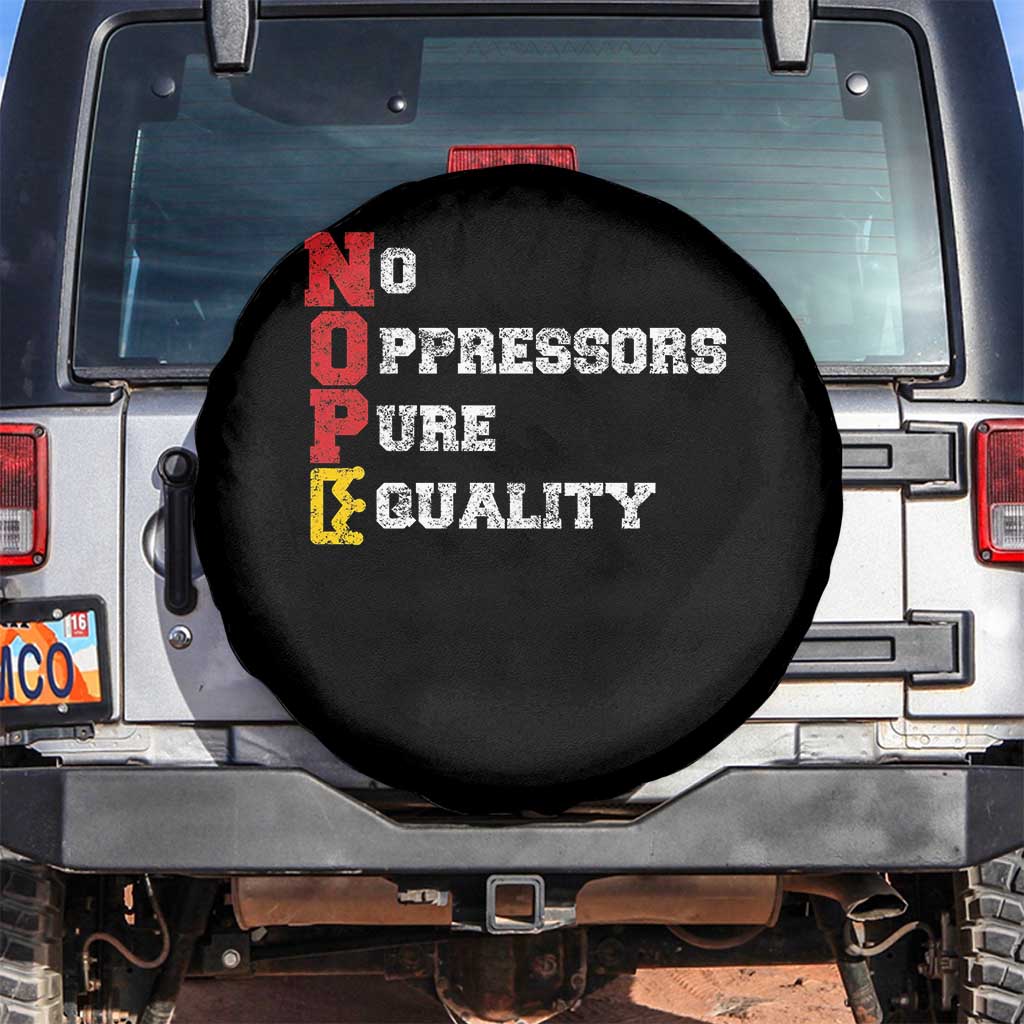No Kings Spare Tire Cover No Oppressors Pure Equality - Wonder Print Shop