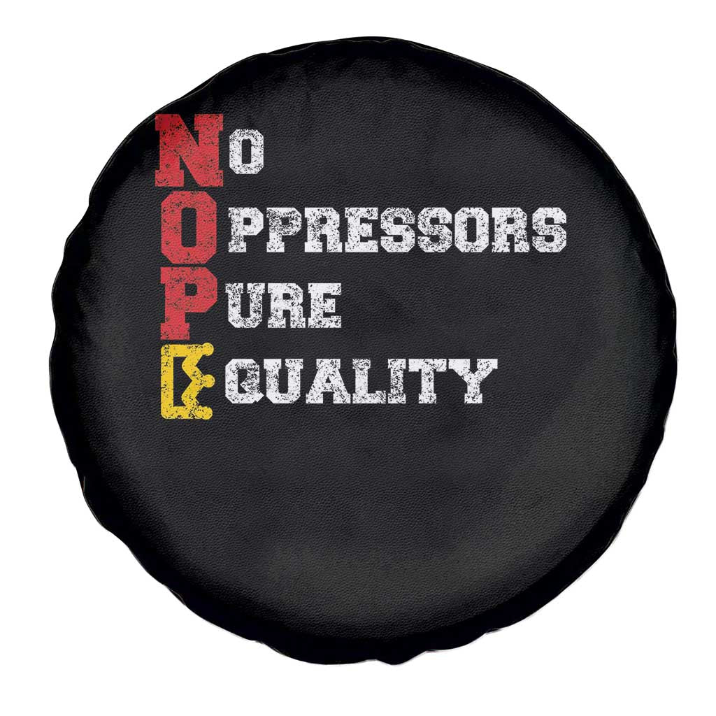 No Kings Spare Tire Cover No Oppressors Pure Equality - Wonder Print Shop