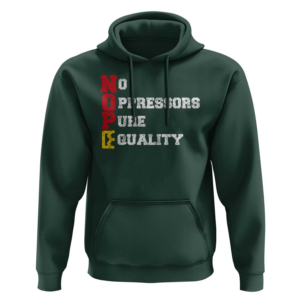 No Kings Hoodie No Oppressors Pure Equality - Wonder Print Shop