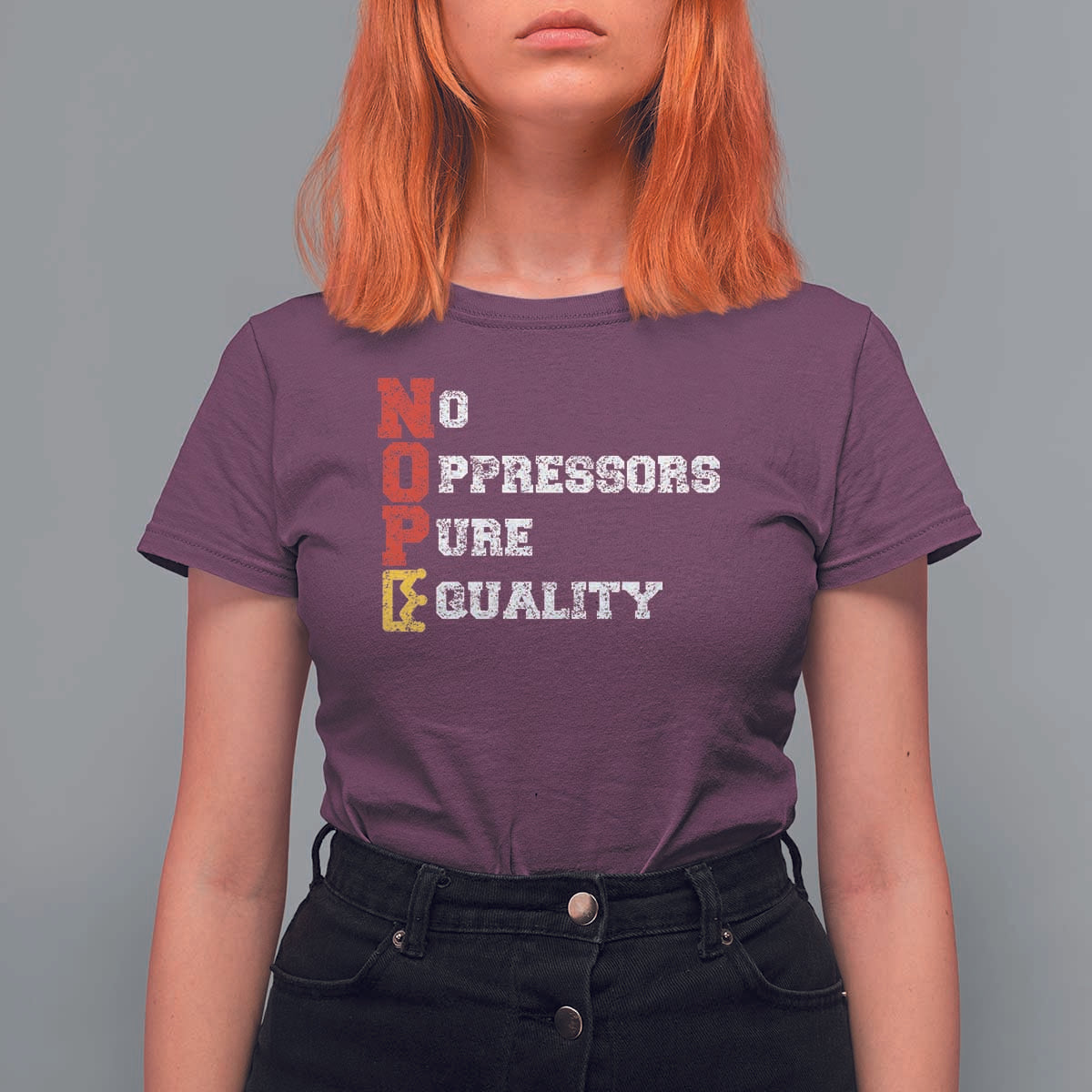No Kings T Shirt For Women No Oppressors Pure Equality - Wonder Print Shop
