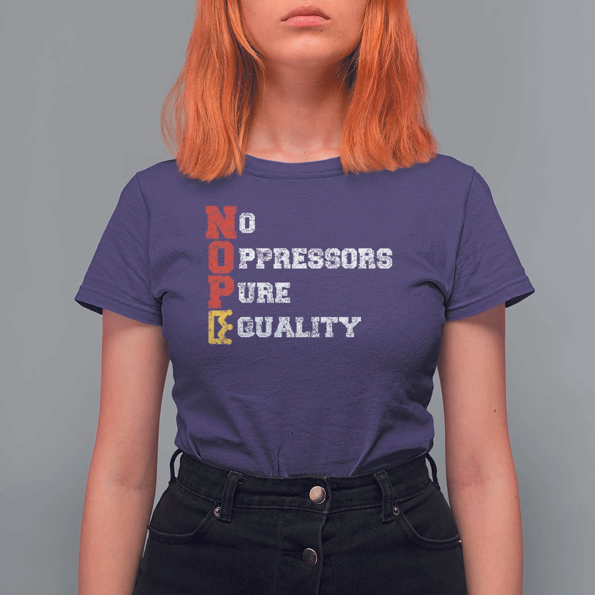 No Kings T Shirt For Women No Oppressors Pure Equality - Wonder Print Shop