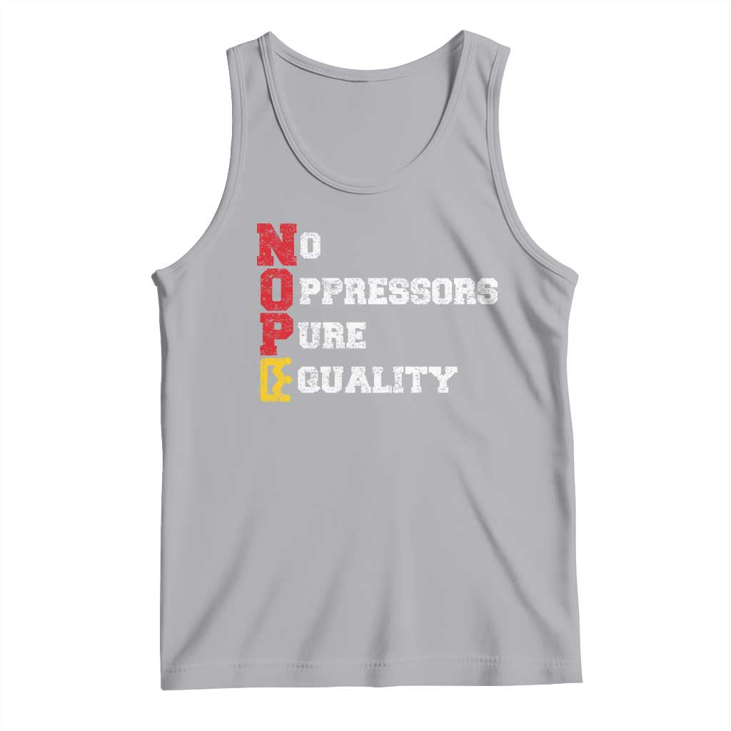 No Kings Tank Top No Oppressors Pure Equality - Wonder Print Shop