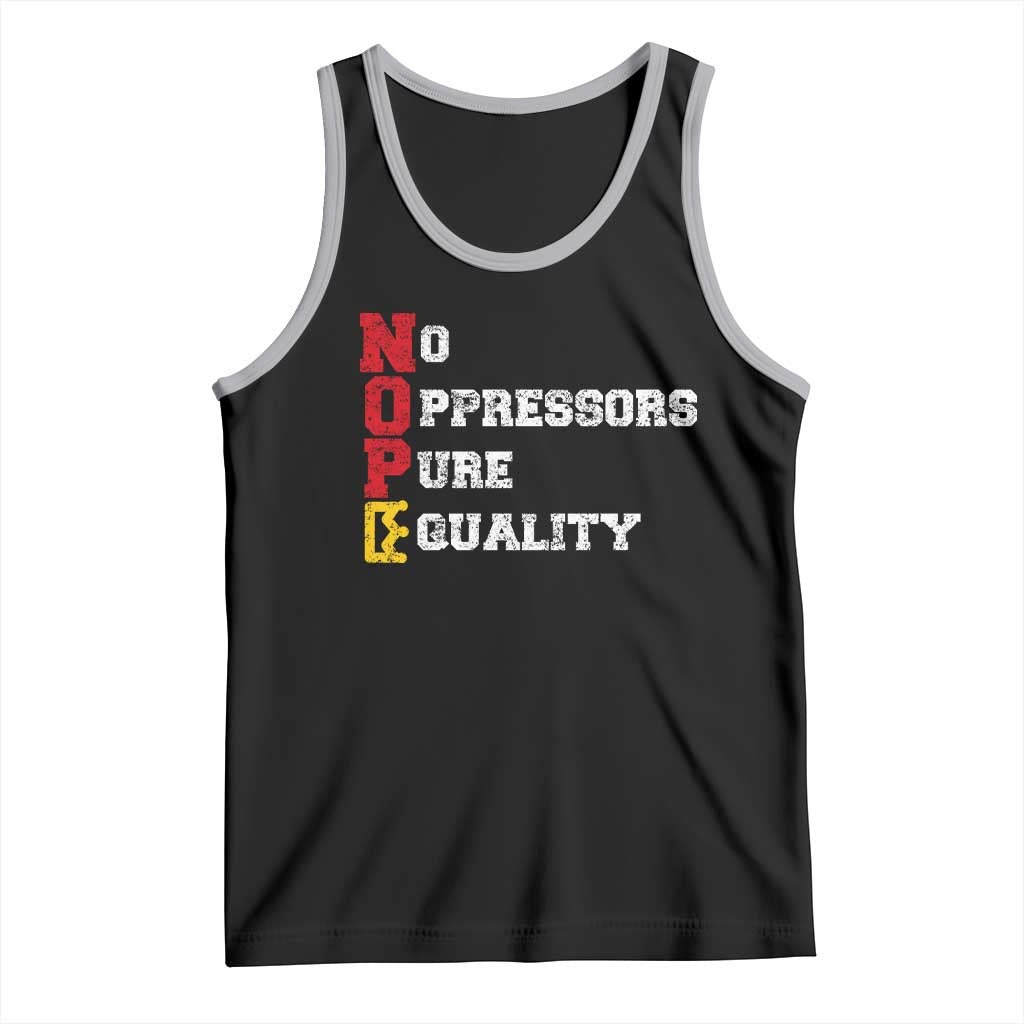 No Kings Tank Top No Oppressors Pure Equality - Wonder Print Shop