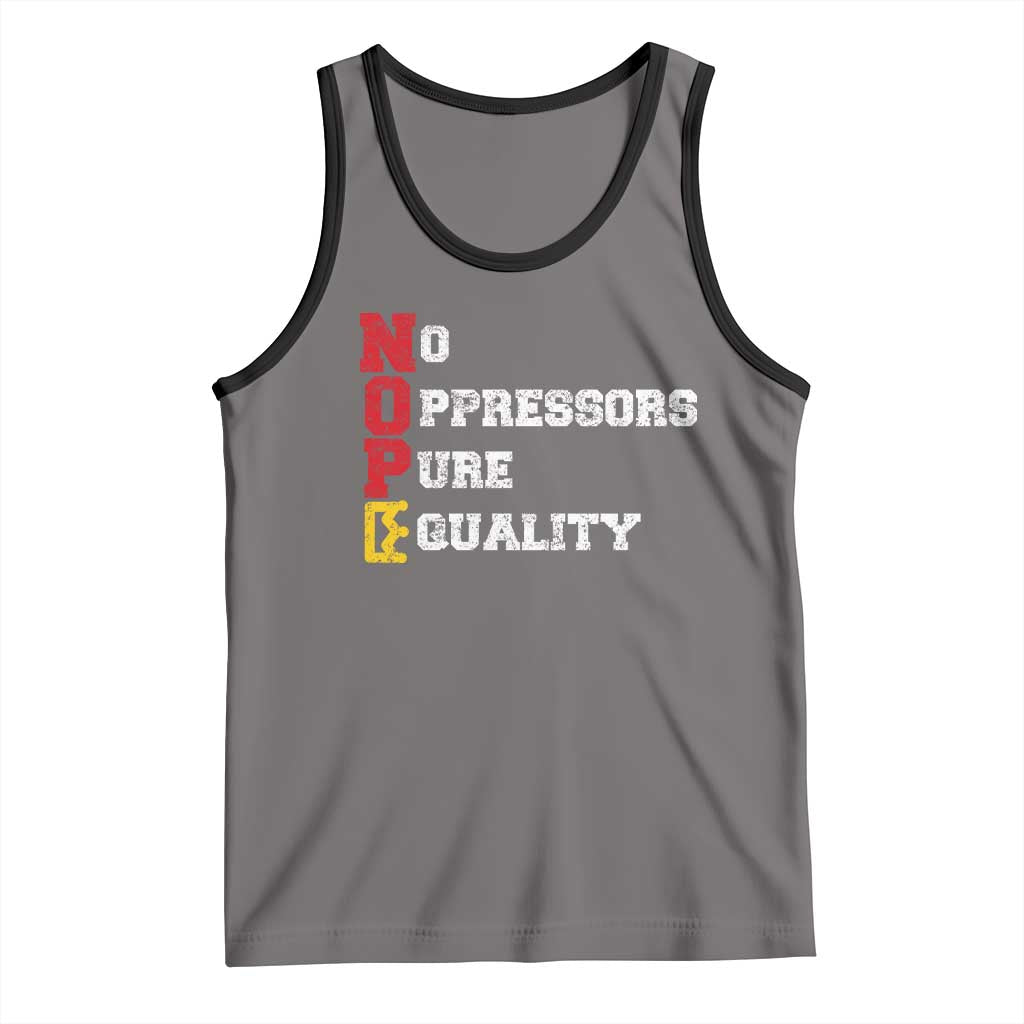 No Kings Tank Top No Oppressors Pure Equality - Wonder Print Shop