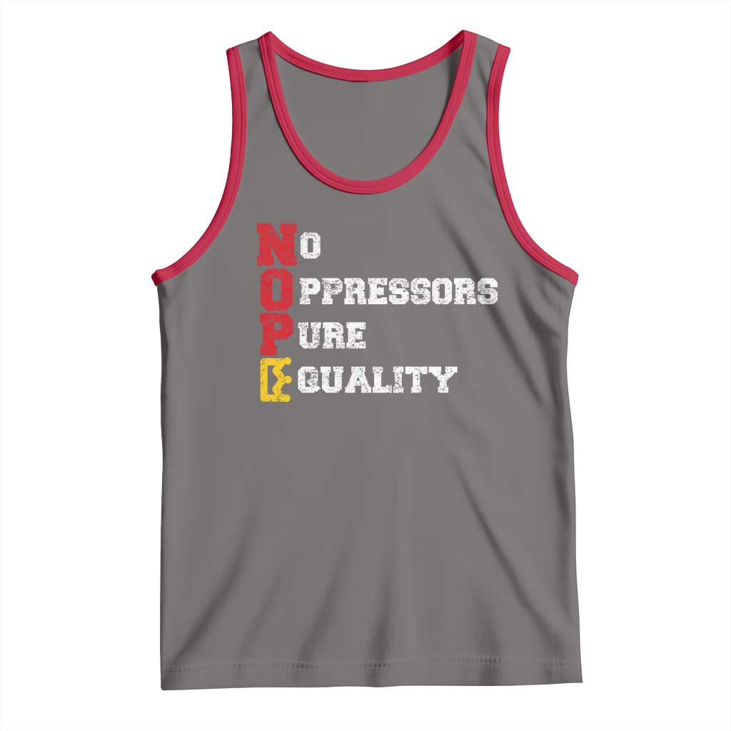 No Kings Tank Top No Oppressors Pure Equality - Wonder Print Shop