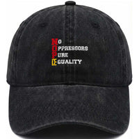No Kings Washed Cotton Baseball Cap No Oppressors Pure Equality