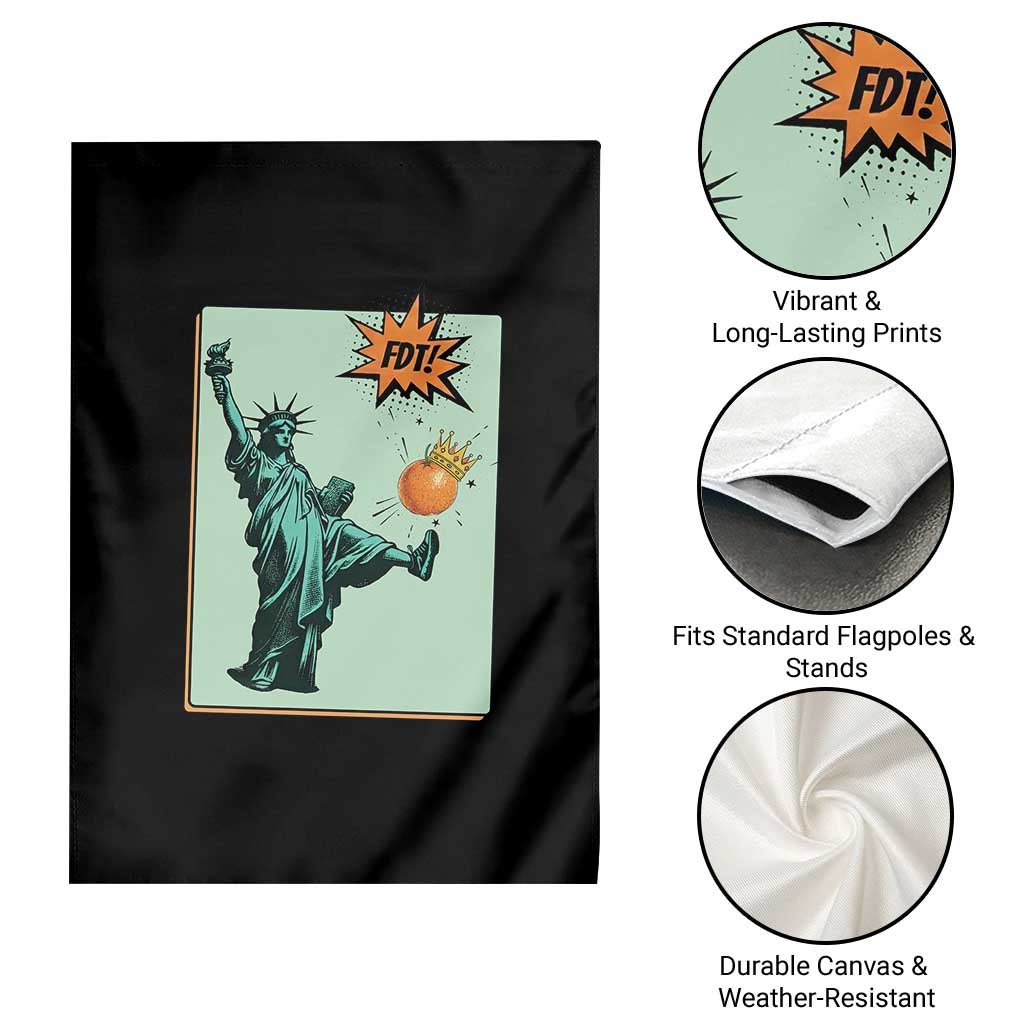 No Kings Garden Flag Statue of Liberty Political Protest - Wonder Print Shop