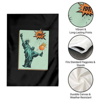 No Kings Garden Flag Statue of Liberty Political Protest - Wonder Print Shop