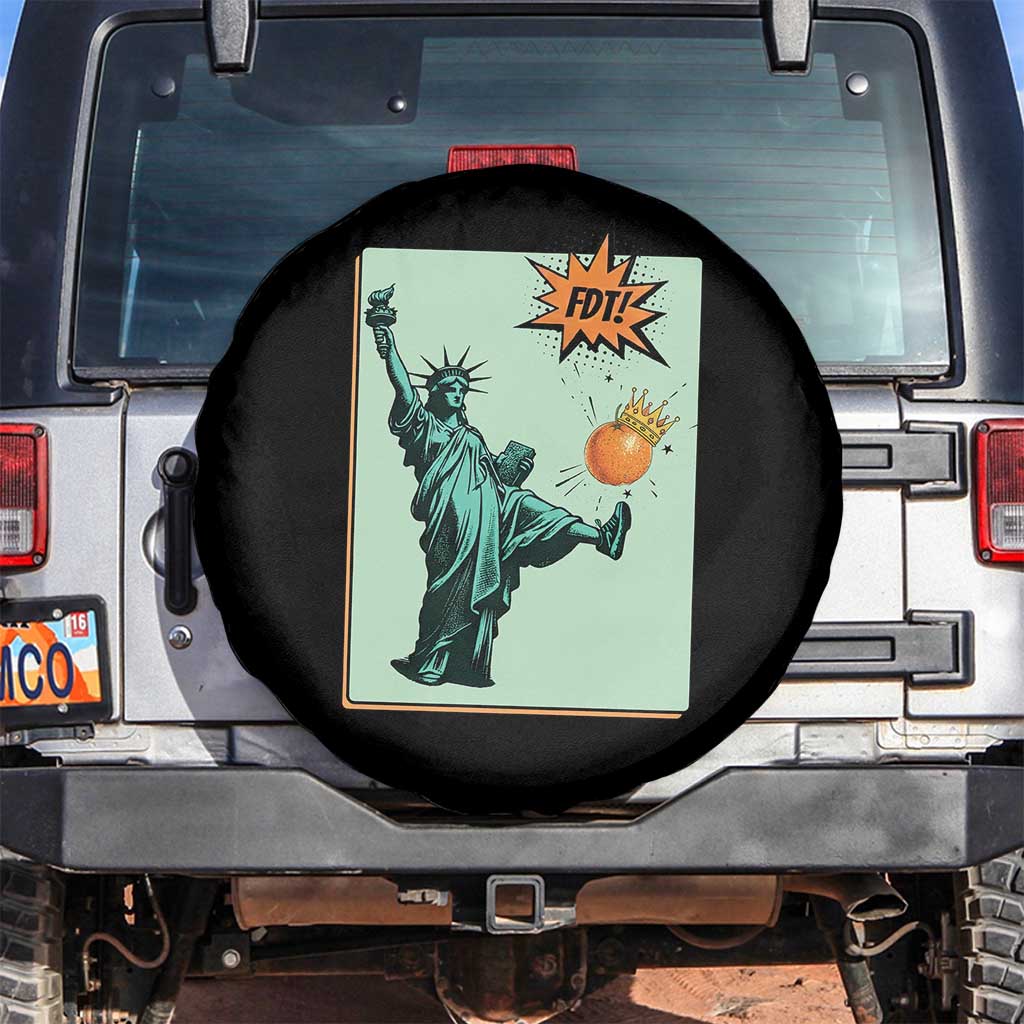 No Kings Spare Tire Cover Statue of Liberty Political Protest - Wonder Print Shop