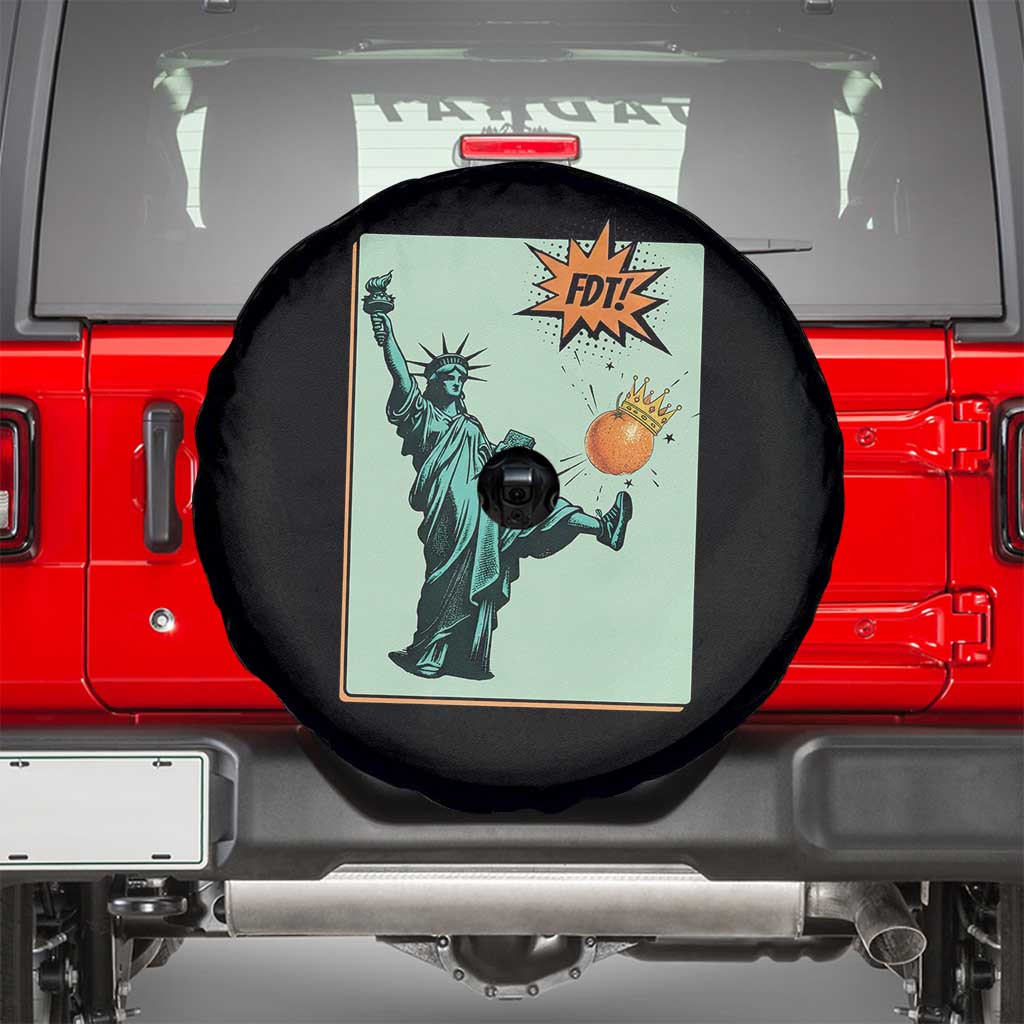 No Kings Spare Tire Cover Statue of Liberty Political Protest - Wonder Print Shop