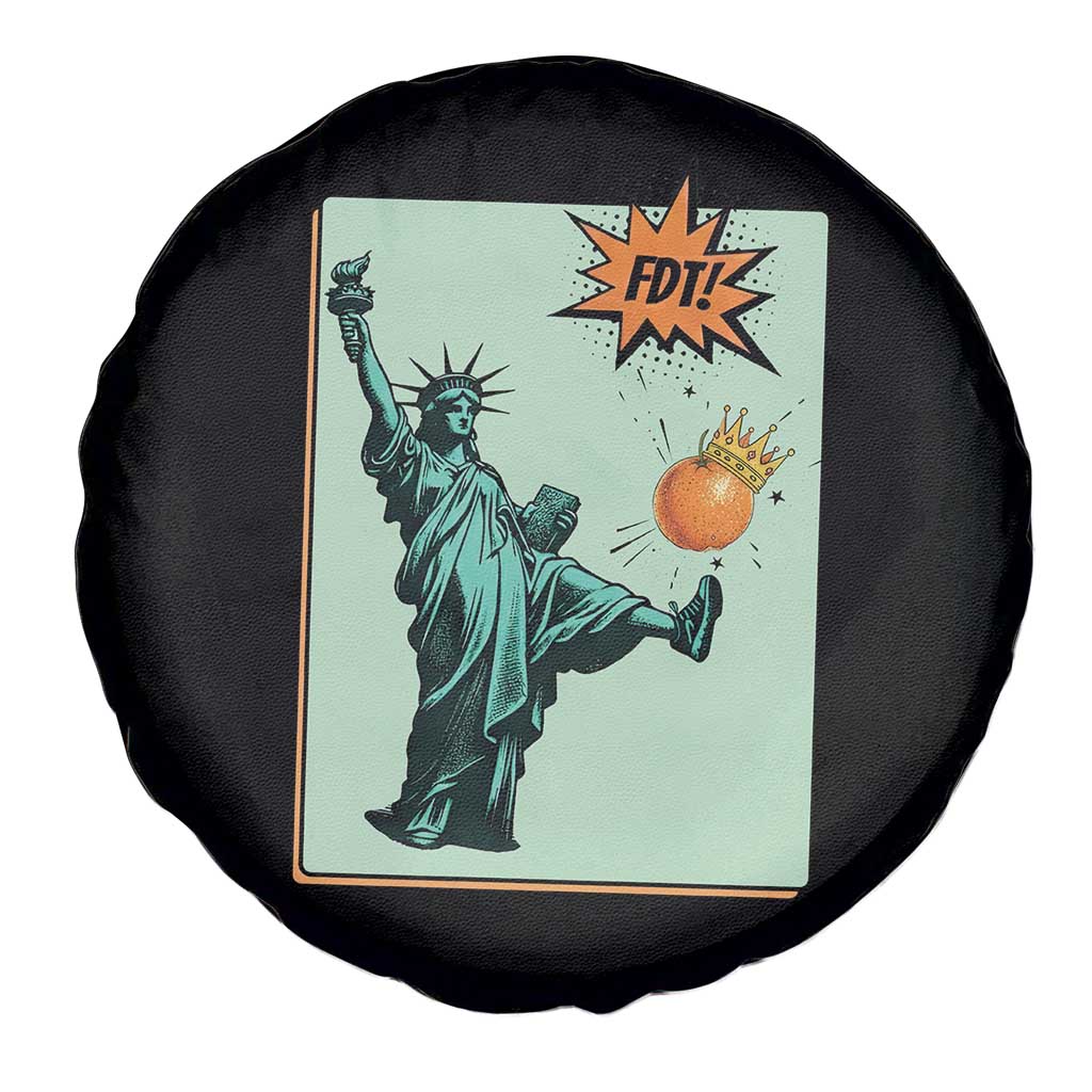 No Kings Spare Tire Cover Statue of Liberty Political Protest - Wonder Print Shop