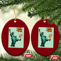 No Kings Ceramic Ornament Statue of Liberty Political Protest - Wonder Print Shop
