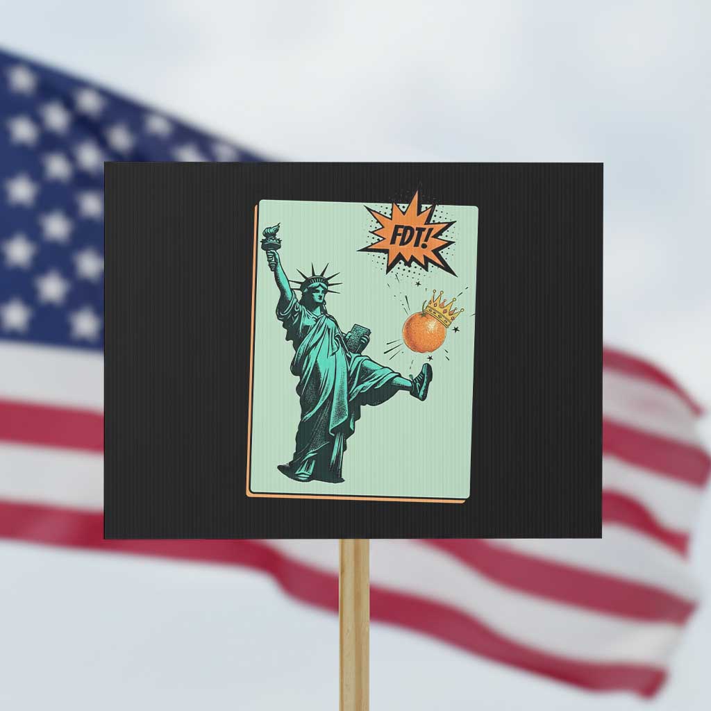 No Kings Protest Sign Statue of Liberty Political Protest - Wonder Print Shop