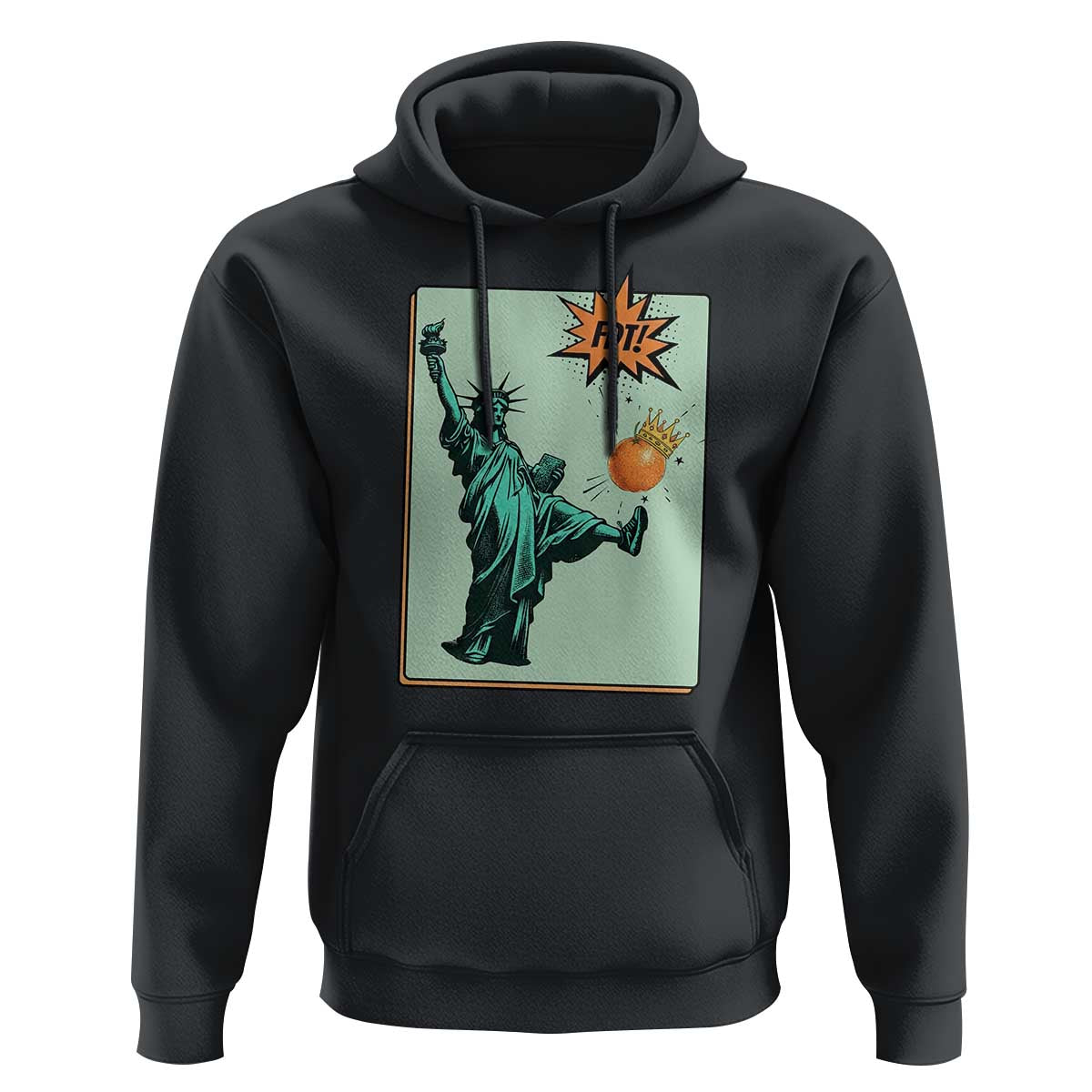 No Kings Hoodie Statue of Liberty Political Protest - Wonder Print Shop