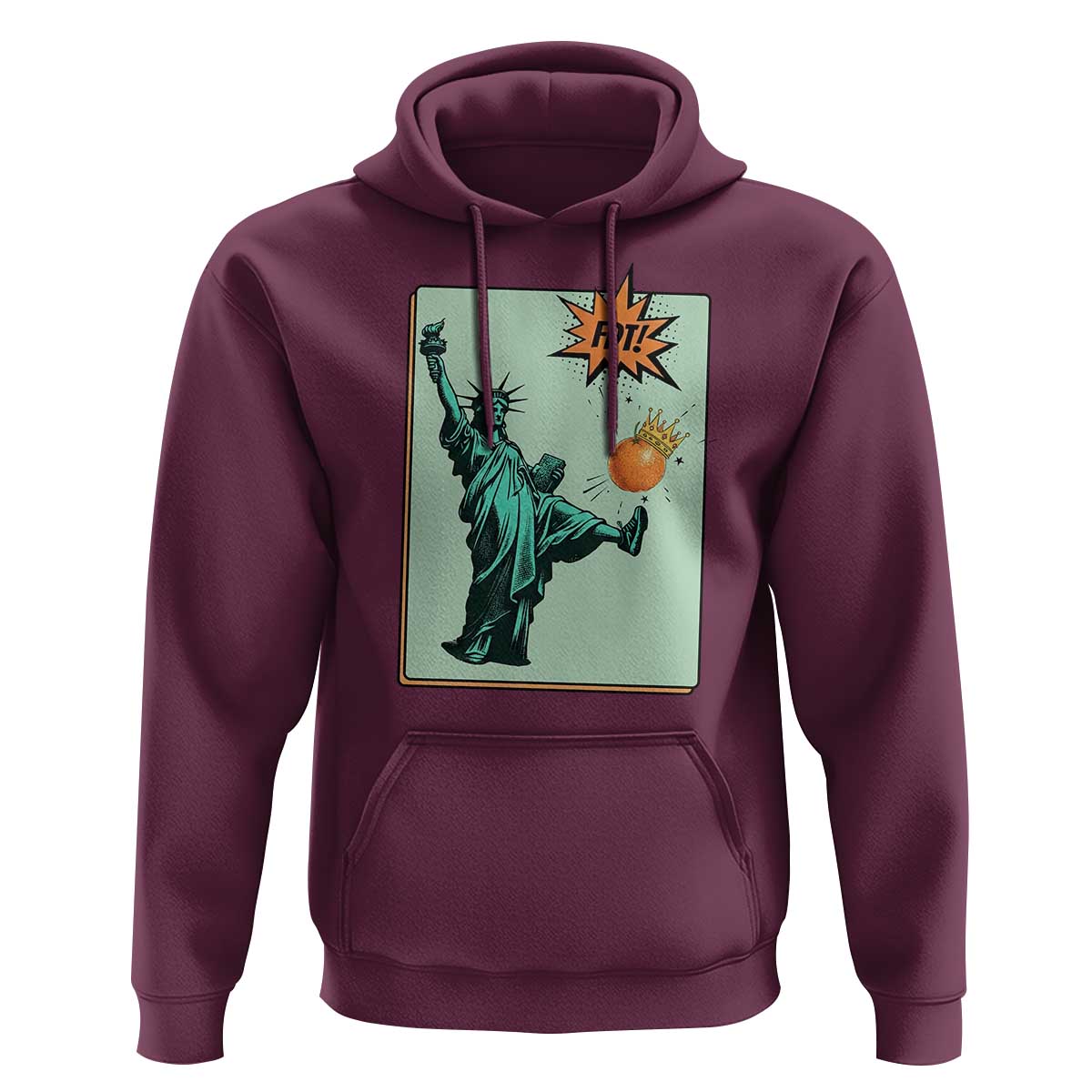 No Kings Hoodie Statue of Liberty Political Protest - Wonder Print Shop