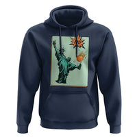 No Kings Hoodie Statue of Liberty Political Protest - Wonder Print Shop
