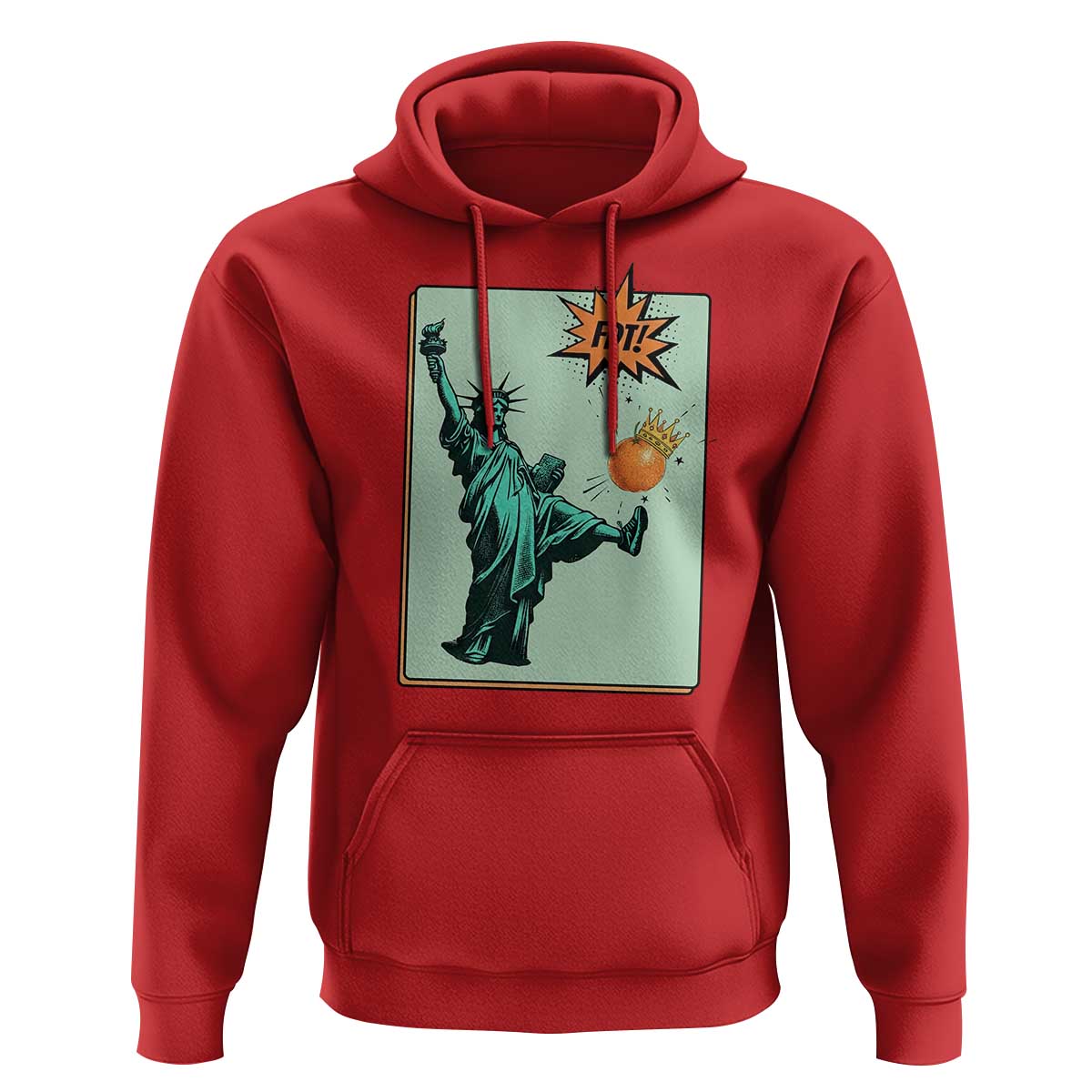 No Kings Hoodie Statue of Liberty Political Protest - Wonder Print Shop