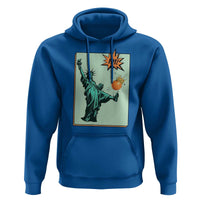 No Kings Hoodie Statue of Liberty Political Protest - Wonder Print Shop