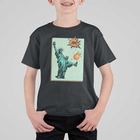 No Kings T Shirt For Kid Statue of Liberty Political Protest - Wonder Print Shop