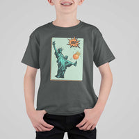 No Kings T Shirt For Kid Statue of Liberty Political Protest - Wonder Print Shop