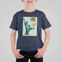 No Kings T Shirt For Kid Statue of Liberty Political Protest - Wonder Print Shop