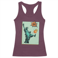 No Kings Racerback Tank Top Statue of Liberty Political Protest - Wonder Print Shop