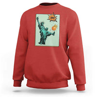 No Kings Sweatshirt Statue of Liberty Political Protest - Wonder Print Shop