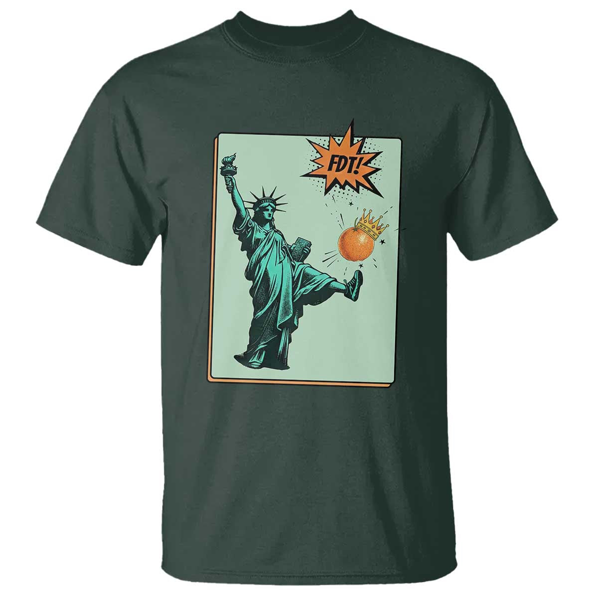 No Kings T Shirt Statue of Liberty Political Protest - Wonder Print Shop