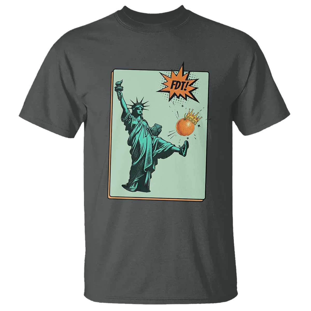 No Kings T Shirt Statue of Liberty Political Protest - Wonder Print Shop