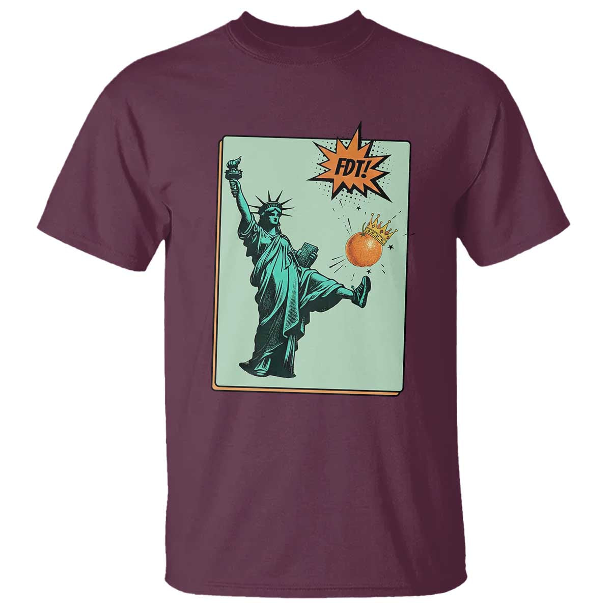 No Kings T Shirt Statue of Liberty Political Protest - Wonder Print Shop