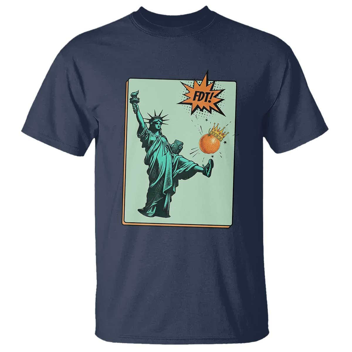 No Kings T Shirt Statue of Liberty Political Protest - Wonder Print Shop
