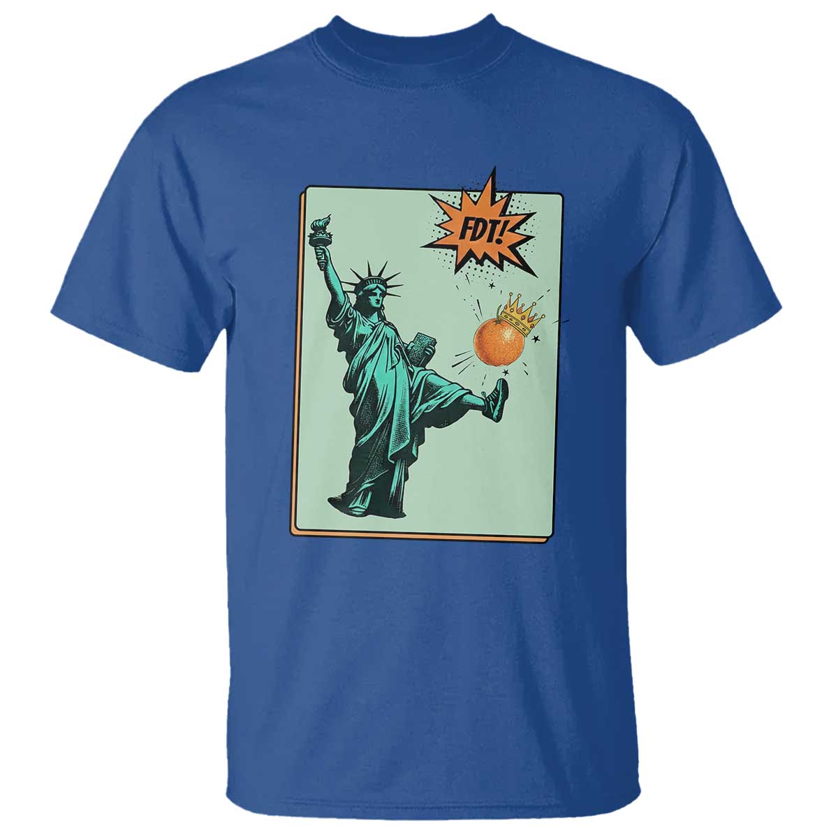 No Kings T Shirt Statue of Liberty Political Protest - Wonder Print Shop