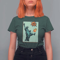 No Kings T Shirt For Women Statue of Liberty Political Protest - Wonder Print Shop