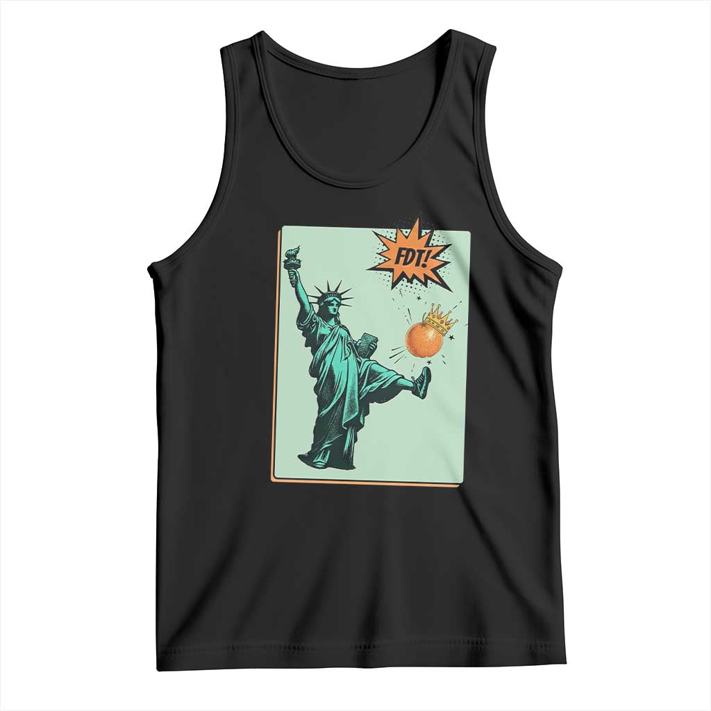 No Kings Tank Top Statue of Liberty Political Protest - Wonder Print Shop