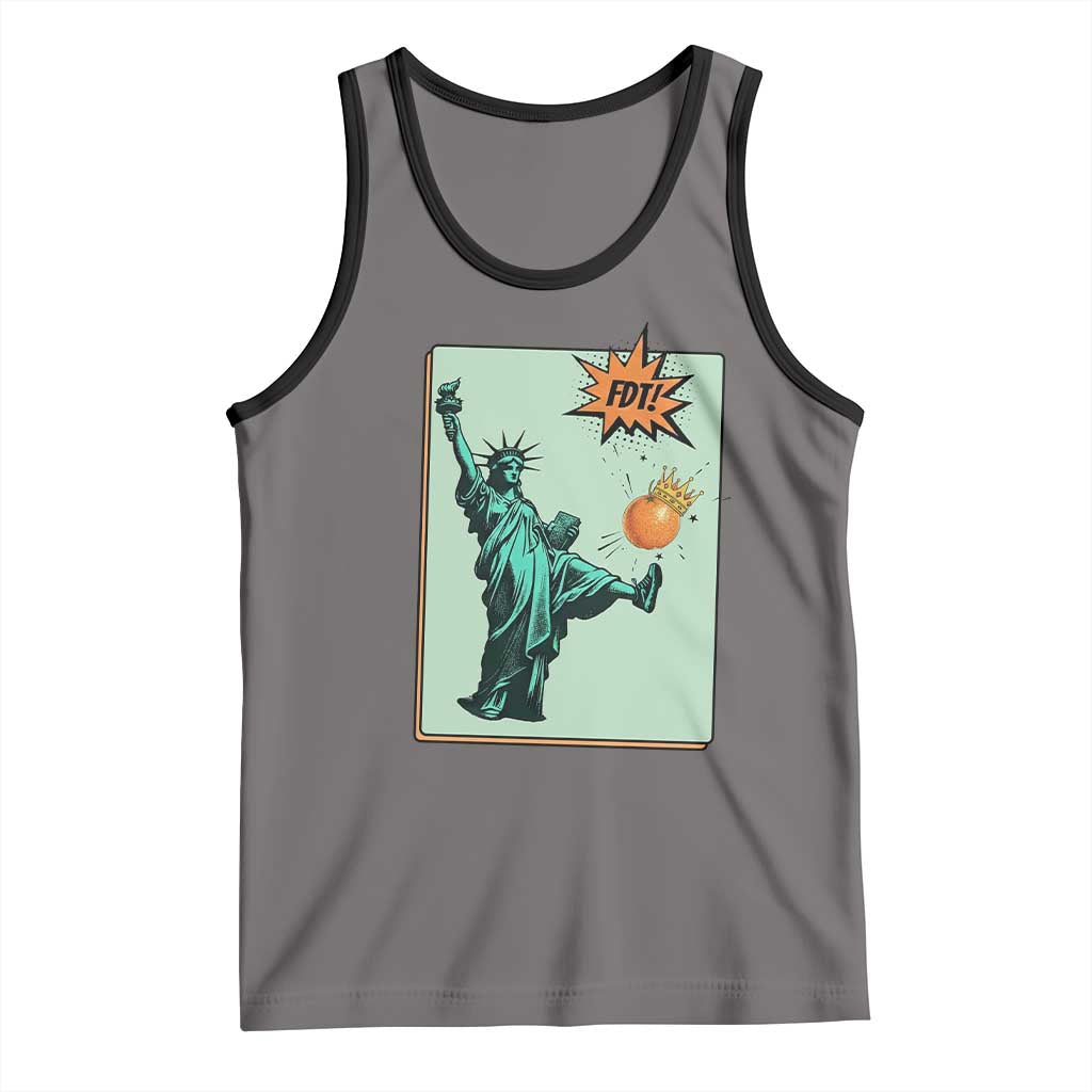 No Kings Tank Top Statue of Liberty Political Protest - Wonder Print Shop