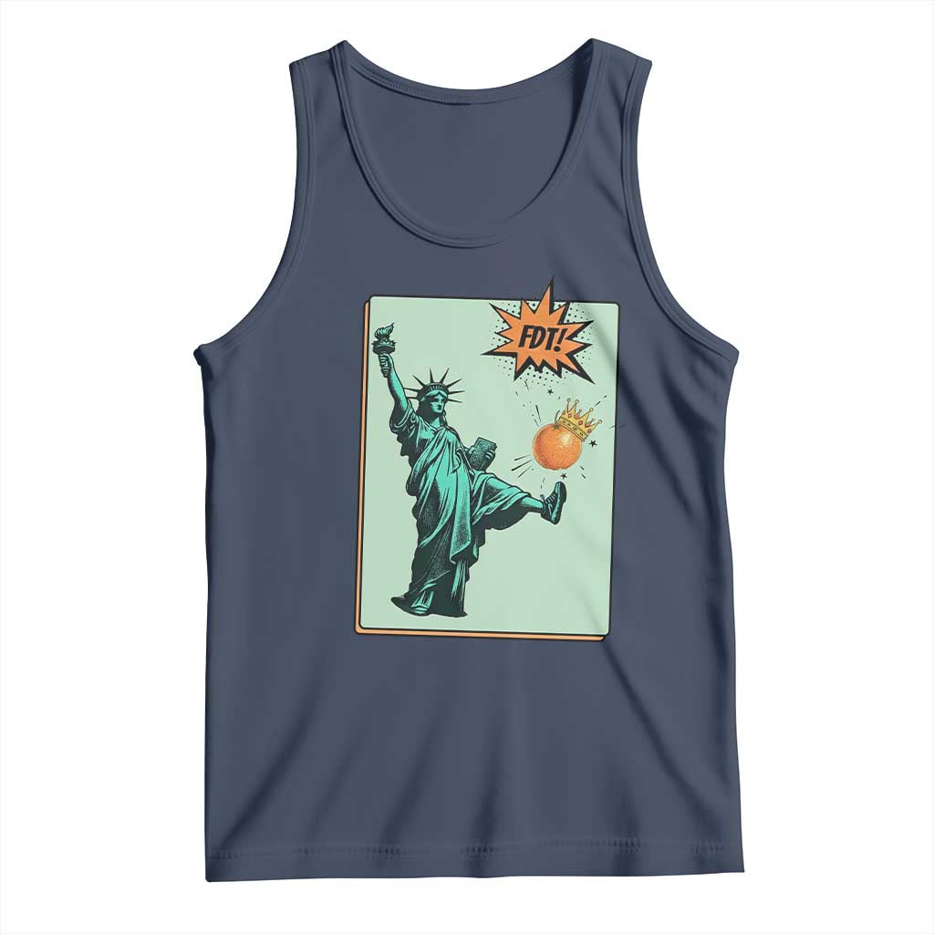 No Kings Tank Top Statue of Liberty Political Protest - Wonder Print Shop