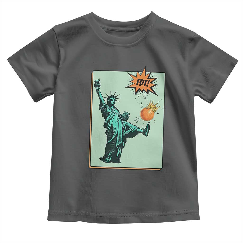 No Kings Toddler T Shirt Statue of Liberty Political Protest - Wonder Print Shop