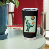No Kings Tumbler Cup Statue of Liberty Political Protest - Wonder Print Shop