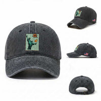 No Kings Washed Cotton Baseball Cap Statue of Liberty Political Protest