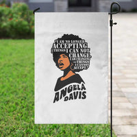 Angela Davis Inspirational Quote Garden Flag I Am No Longer Accepting The Things I Cannot Change