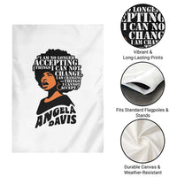 Angela Davis Inspirational Quote Garden Flag I Am No Longer Accepting The Things I Cannot Change