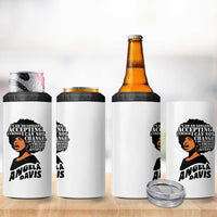 Angela Davis Inspirational Quote 4 in 1 Can Cooler Tumbler I Am No Longer Accepting The Things I Cannot Change