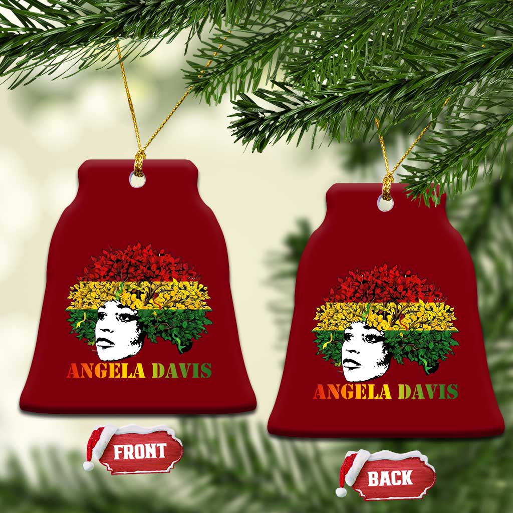 Angela Davis Ceramic Ornament Black History Month - Wonder Print Shop