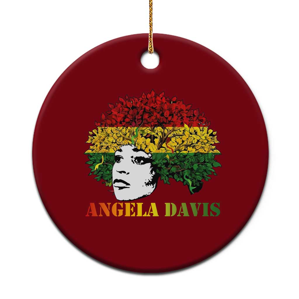 Angela Davis Ceramic Ornament Black History Month - Wonder Print Shop