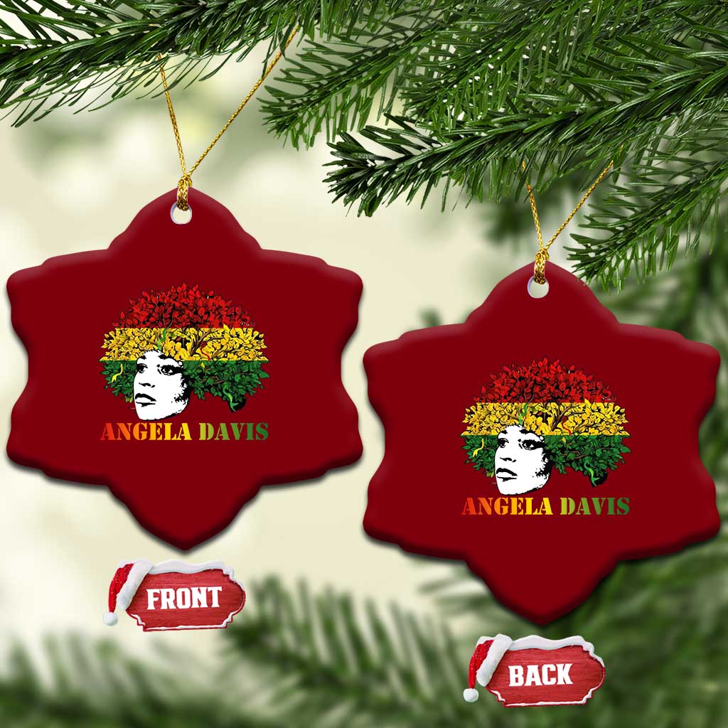 Angela Davis Ceramic Ornament Black History Month - Wonder Print Shop