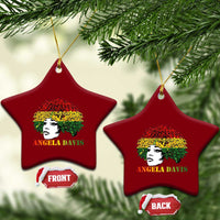 Angela Davis Ceramic Ornament Black History Month - Wonder Print Shop