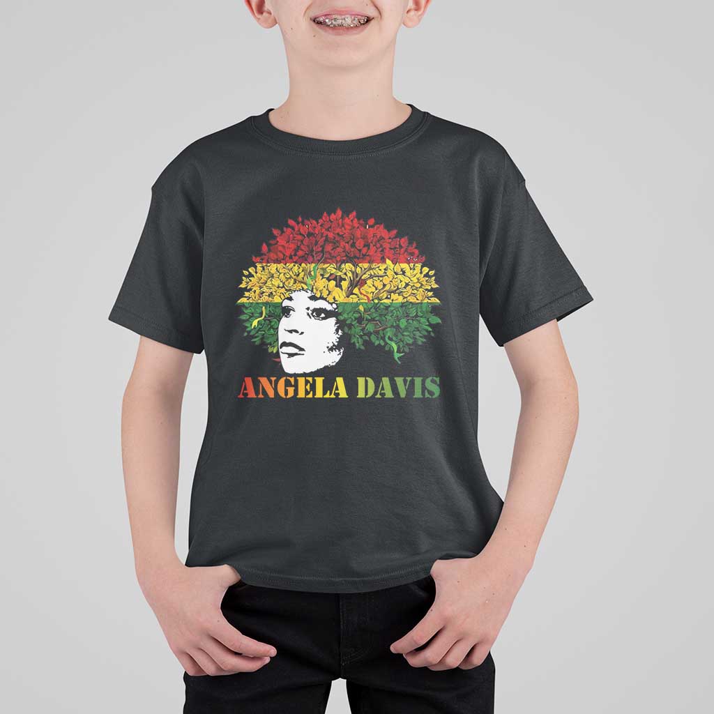 Angela Davis T Shirt For Kid Black History Month - Wonder Print Shop