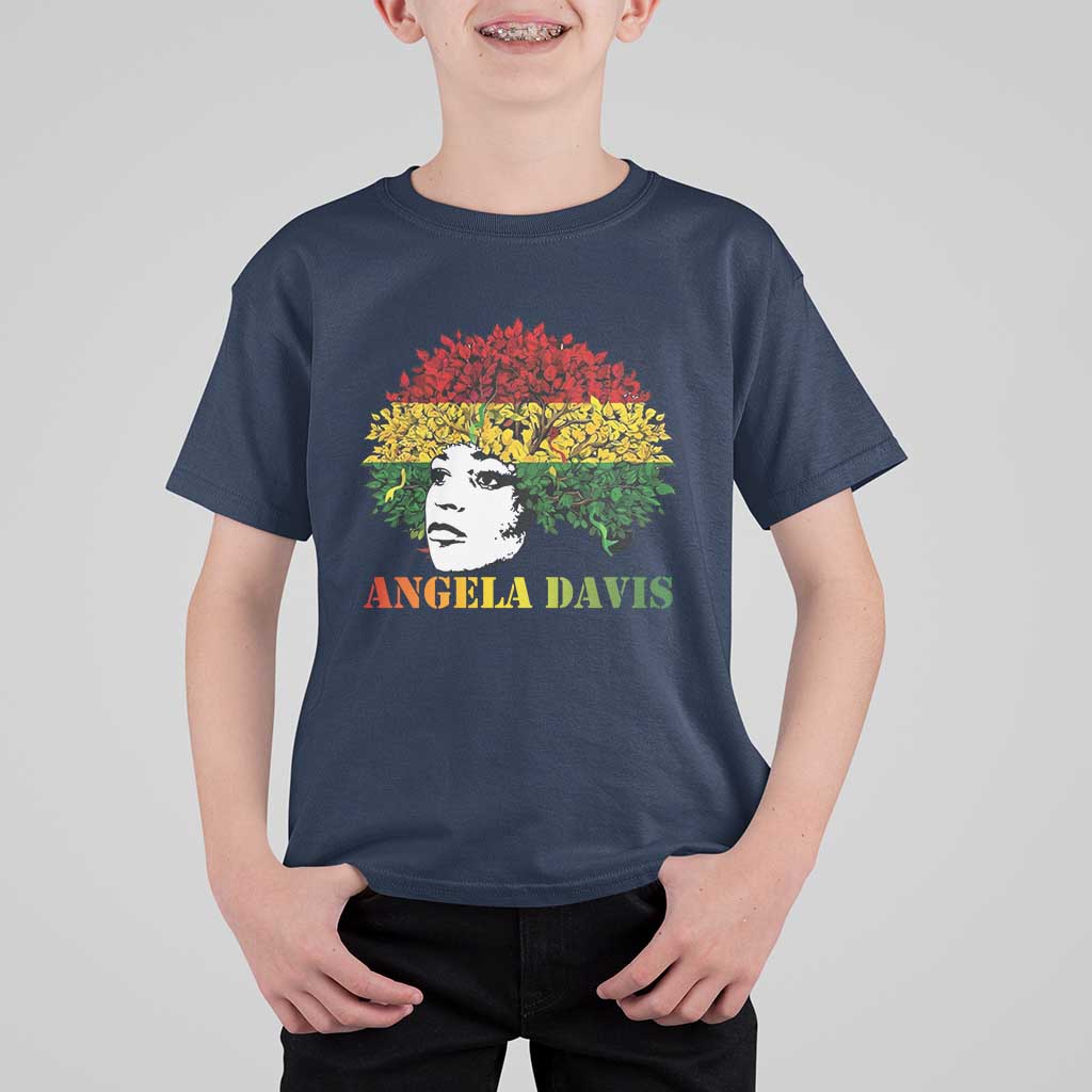 Angela Davis T Shirt For Kid Black History Month - Wonder Print Shop