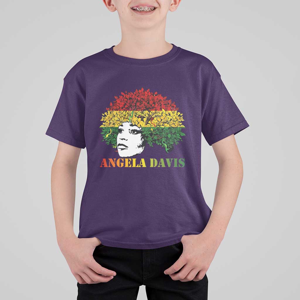 Angela Davis T Shirt For Kid Black History Month - Wonder Print Shop